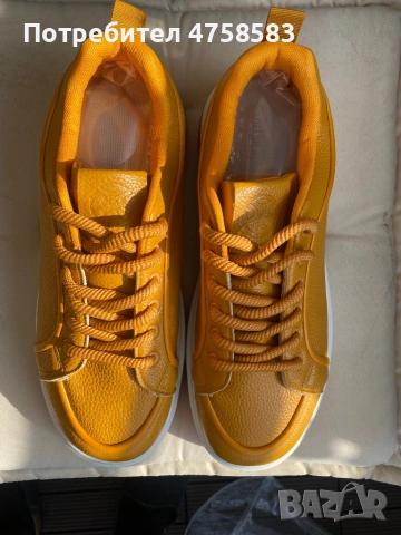 Сникърс мъжки, Sneakers Men’s Orange , снимка 3 - Ежедневни обувки - 53753598