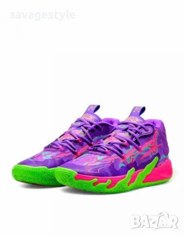 Мъжки маратонки PUMA x LaMelo Ball Mb.03 Basketball Shoes Purple/Pink, снимка 2 - Маратонки - 49494570