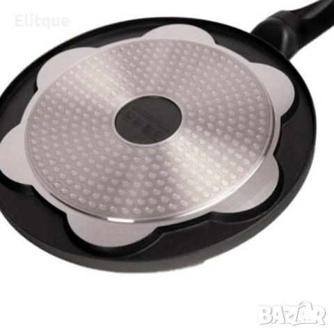 Тиган за 7 палачинки Ø28 см Cheffinger – мраморно незалепващо покритие, индукционен, снимка 3 - Други стоки за дома - 53165807