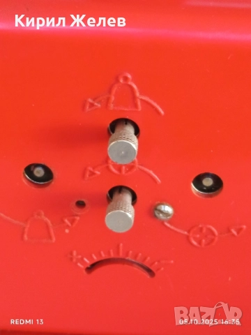 Стар рядък механичен будилник СССР за КОЛЕКЦИОНЕРИ 20983, снимка 5 - Антикварни и старинни предмети - 51952689