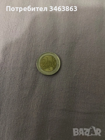 Монета Италия 2 евро 2002, снимка 2 - Колекции - 53841507