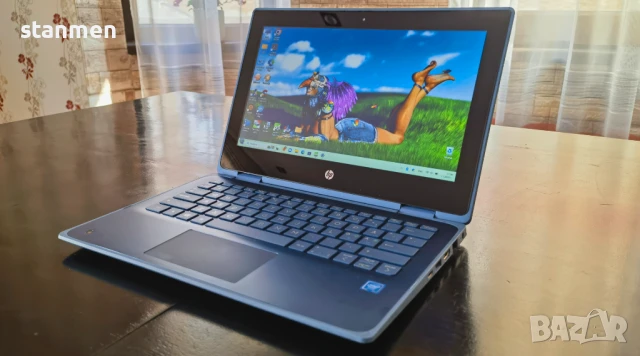 Продавам Гаранционен Touchscreen HP ProBook X360/IPS11.6сKам/4CoreUp2.4ghz/DDR4/SSD240gb/8чБат/Bluet, снимка 1