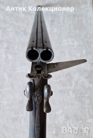 Редка пушка 19 век, Колекционерско Оръжие ловна щифтова пушка,за механа колекция камини, снимка 4 - Антикварни и старинни предмети - 46010786