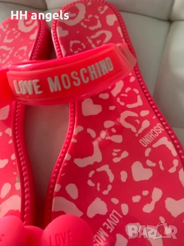 Love Moschino чисто нови цикламени летни чехли, снимка 5 - Сандали - 53117427