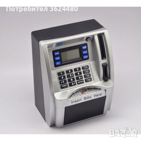 Детски мини сейф с пин код 4362, снимка 4 - Музикални играчки - 52565029