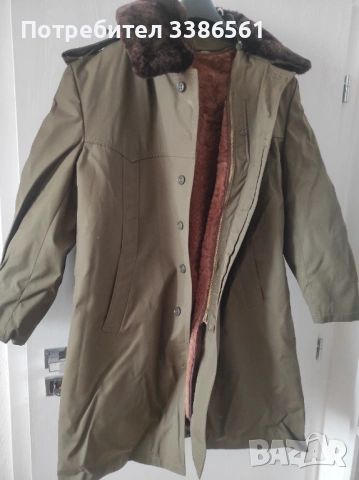 Шуба, военна с агнешка кожа, снимка 3 - Палта - 53028768