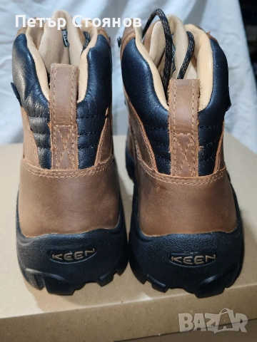 Удобни и практични мъжки боти от естествена кожа KEEN №46, снимка 7 - Мъжки боти - 53314443