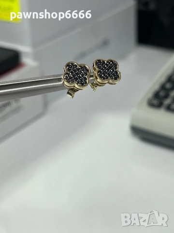 Златни обеци 14 карата 2,89 грама , снимка 2 - Обеци - 53256465