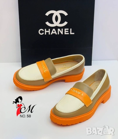 мокасини от естествена кожа chanel, снимка 3 - Дамски ежедневни обувки - 51456278