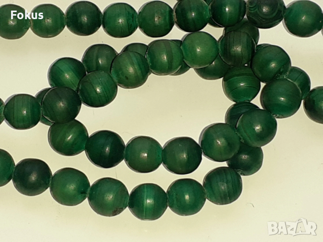 Стар гердан ланец колие от малахит със сребърен кръст, снимка 3 - Антикварни и старинни предмети - 54070694