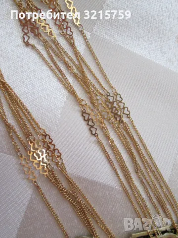 Нови дамски синджири , колиета- 24К позлата-8бр., снимка 4 - Колиета, медальони, синджири - 49828328