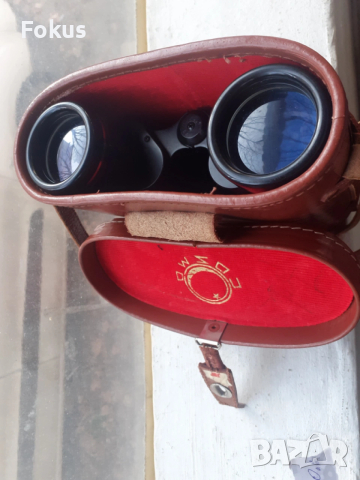 Стар голям качествен бинокъл Polar 8/40 с калъф, снимка 7 - Антикварни и старинни предмети - 53339697
