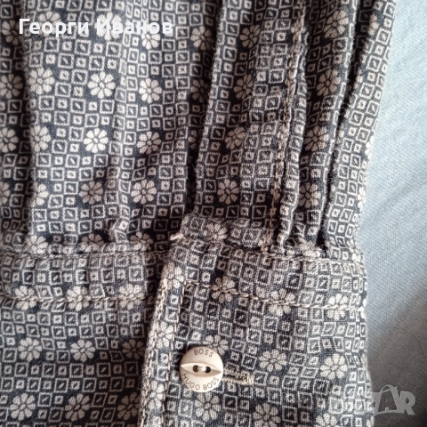 КАТО НОВА HUGO BOSS Orange size M QR-sode 100% ОРИГИНАЛНА риза shirt Slim Fit Made in Poland, снимка 6 - Ризи - 53394496