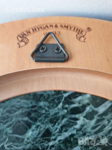 11бр Van Hygan & Smythe луксозна английска кръгла дървена рамка за декоративна порцеланова чиния, снимка 12 - Колекции - 47173394