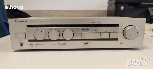 Стерео усилвател Kenwood KA-70, снимка 2 - Ресийвъри, усилватели, смесителни пултове - 52452489
