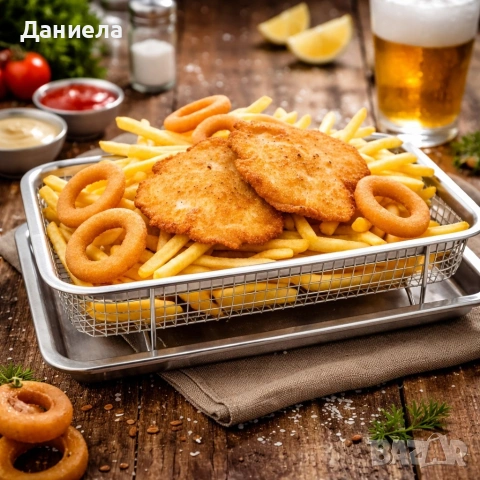 Кошница за печене с тава Cheffinger CF-FB35 - Еър Фрайър ефект за фурна, снимка 2 - Съдове за готвене - 53890765