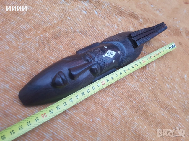 Маска от абаносово дърво , снимка 3 - Декорация за дома - 53463296