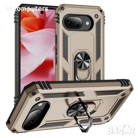 Google Pixel 9a Удароустойчив Ring Holder2 Калъф и Протектор, снимка 8 - Калъфи, кейсове - 51122573