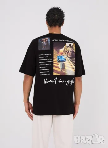 Страхотна мъжка тениска VINCENT VAN GOGH размер S M L 