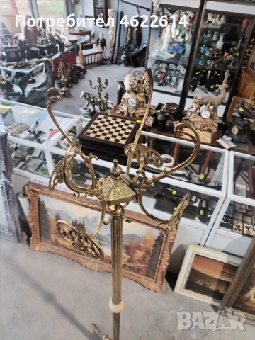 МНОГО КРАСИВА БАРОКОВА ЗАКАЧАЛКА ОТ БРОНЗ , снимка 6 - Антикварни и старинни предмети - 52749144