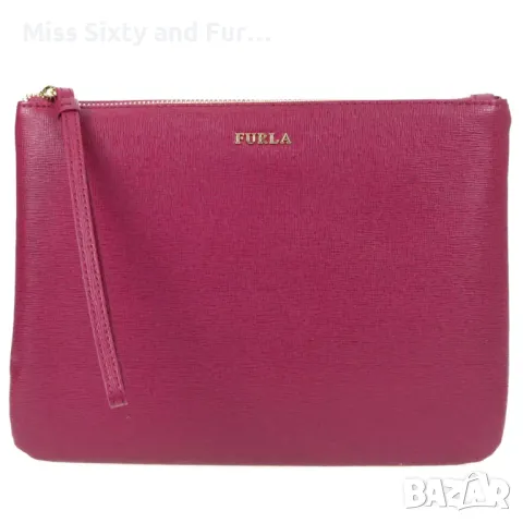 FURLA-нов розов клъч Фурла-25 см х 20 см, снимка 1 - Чанти - 47590026