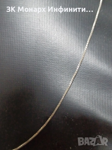 сребърен ланец, снимка 2 - Колиета, медальони, синджири - 52268858