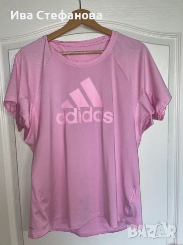 Оригинална спортна бебешко розова елегантна блуза Adidas adidas Адидас  тениска  T-Shirt 👕 , снимка 5 - Тениски - 46230987