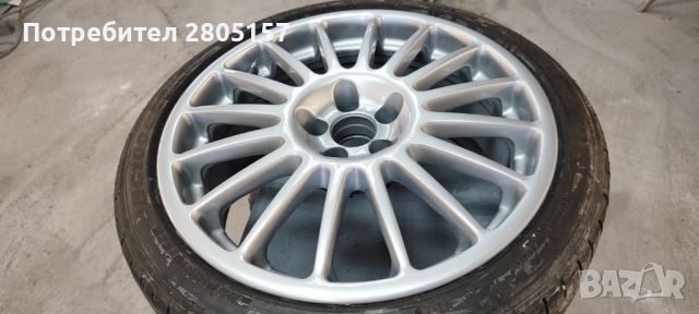 Джанти OZ RACING 18 5X100 с гуми, снимка 1 - Гуми и джанти - 45979670