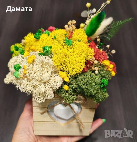 Кашпи/декорации със скандинавски мъх , снимка 13 - Декорация за дома - 40089702