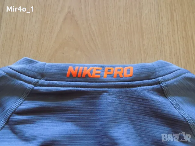 блуза nike pro найк тениска фанела потник оригинал спорт фитнес крос мъжка L, снимка 5 - Спортни дрехи, екипи - 46823021