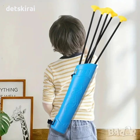 Лък с 8 бр стрели с вендузи и мишена, снимка 3 - Образователни игри - 50943916