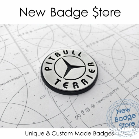 Къстъм емблема MERCEDES Pitbull Terrier