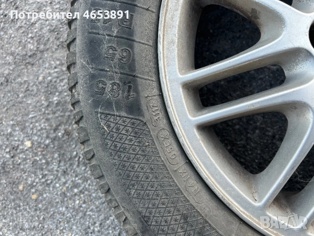 195/65/15 зимни гуми 2те са мишелин другите 2 клебар с оригинални джанти на форд цена 300! телефон з, снимка 6 - Гуми и джанти - 52447284
