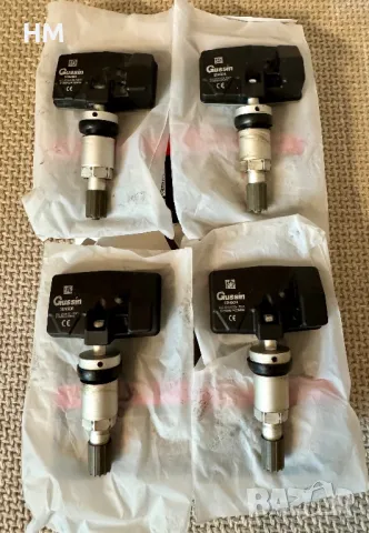 4 броя датчици Gussin за налягане в гуми