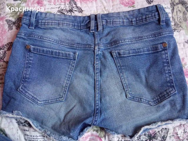 Къси панталонки+блузка - 152 см., снимка 4 - Детски къси панталони - 45932304