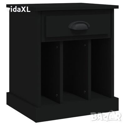 vidaXL Нощно шкафче, черно, 43x36x50 см(SKU:816346, снимка 1 - Шкафове - 45878060