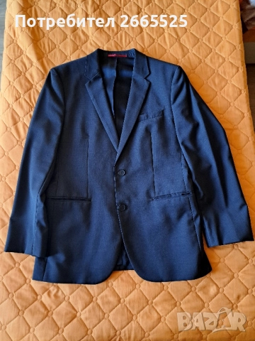 Мъжко сако HUGO BOSS - тъмно сиво