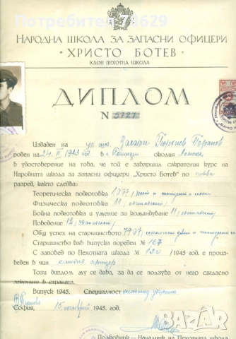 ЛИЧНИ ДОКУМЕНТИ - ДИПЛОМИ И УДОСТОВЕРЕНИЯ НА ОФИЦЕР