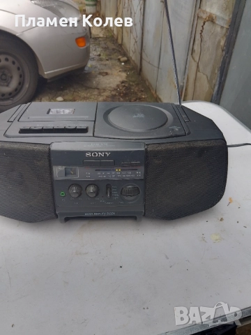 Sony радио cd касетофон, снимка 4 - Радиокасетофони, транзистори - 52591465