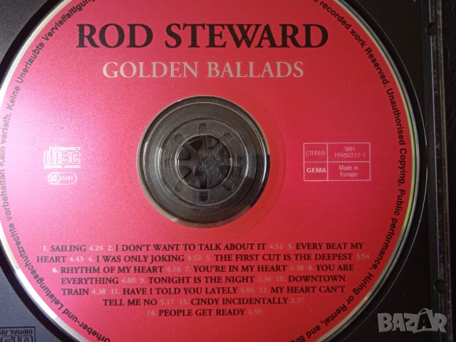 Rod Steward - Golden Ballads - матричен диск музика Род Стюарт, снимка 1 - CD дискове - 45952887