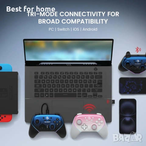 Безжичен геймърски контролер GameSir Super Nova за PC/Switch/Switch 2/iOS/Android, снимка 2 - Джойстици и геймпадове - 53755359