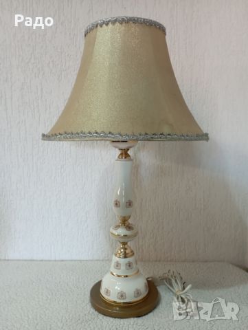 Комплект от две много големи старинни порцеланови лампи - лампа, снимка 2 - Антикварни и старинни предмети - 45111366