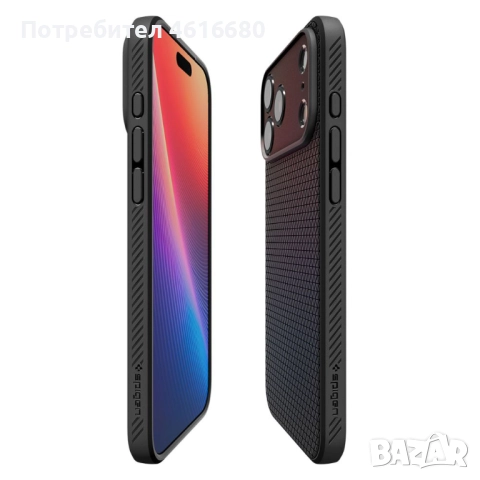 Калъф Spigen - Liquid Air - Matte Black за iPhone 17, iPhone 17 Pro, iPhone 17 ProMax, iPhone 17 Air, снимка 13 - Калъфи, кейсове - 52118645