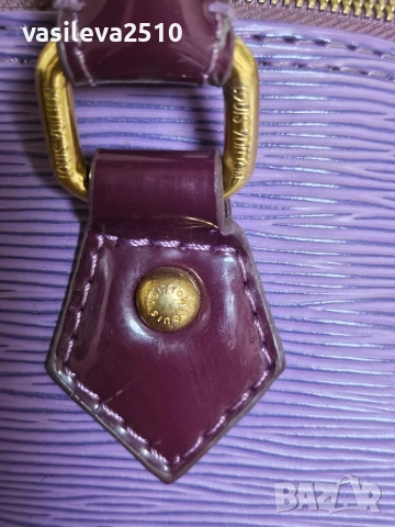 Louis Vuitton дамска винтидж лилава чанта , снимка 8 - Чанти - 53891161