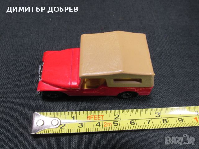 СТАРА РЕТРО МЕТАЛНА КОЛИЧКА MATCHBOX ENGLAND CJ6 JEEP, снимка 7 - Колекции - 46444633