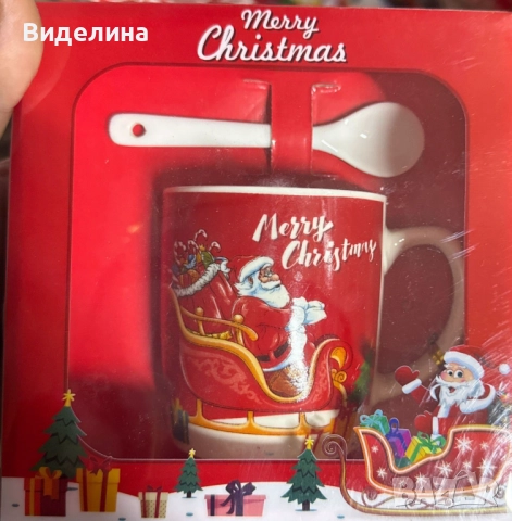 Коледни порцеланови комплекти, снимка 15 - Чаши - 51999089