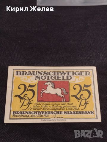 Банкнота НОТГЕЛД 25 пфенинг 1923г. Германия перфектно състояние за КОЛЕКЦИОНЕРИ 45045, снимка 3 - Нумизматика и бонистика - 45581917