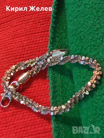 СТИЛНА ВИНТИДЖ АРТ СРЕБЪРНА ГРИВНА СРЕБРО 925 ДИЗАЙНЕРСКА КРАСИВА ПЛЕТКА 14939, снимка 16 - Гривни - 49916719