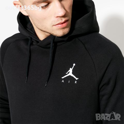 Nike - Jordan Pullover Hoodie In Black Оригинал Код 823, снимка 3 - Спортни дрехи, екипи - 45128496