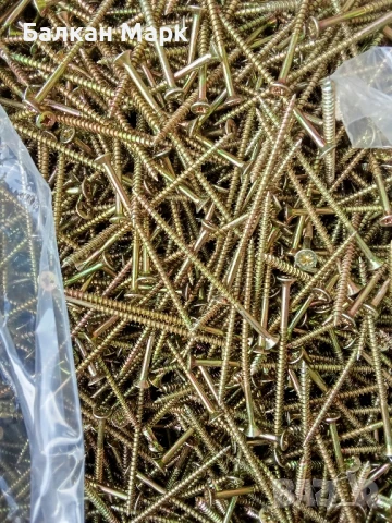 Винтове за дърво, ПДЧ и други – 4х80 мм, непълна резба,кръстати – 250бр./мин.к-во , снимка 3 - Железария - 51117131